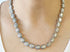 Pave Diamond Rosecut Oval Necklace, (DNK-020)